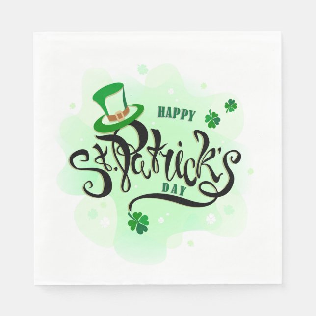 Serviette En Papier Serviettes Saint Patrick (Devant)