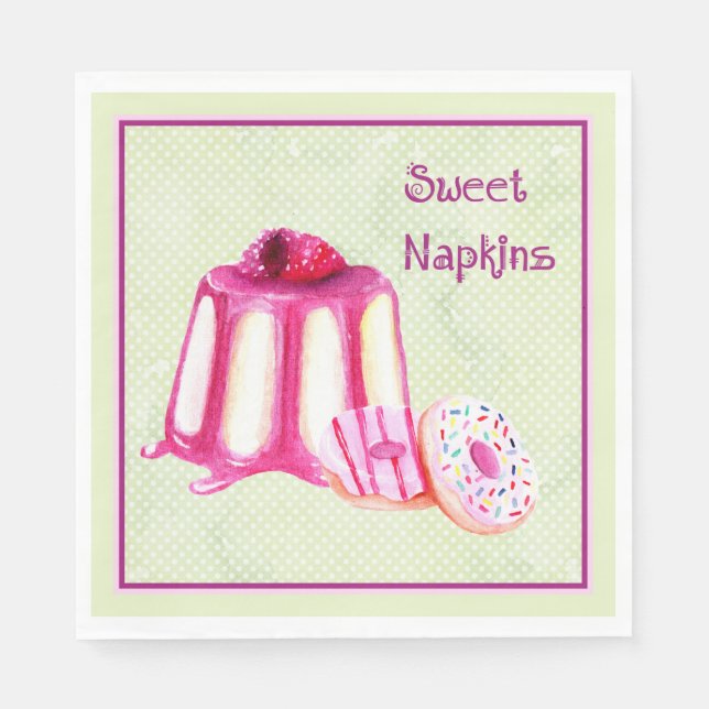 Serviette En Papier Serviettes sucrées pour la fête, ou le déjeuner av (Devant)