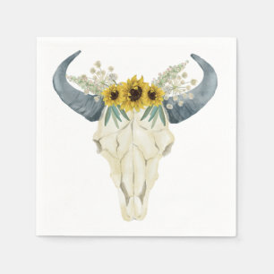 Serviette En Papier Serviettes Tournesol et Taureau