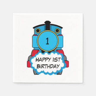 Serviette En Papier Serviettes Train Joyeux Anniversaire