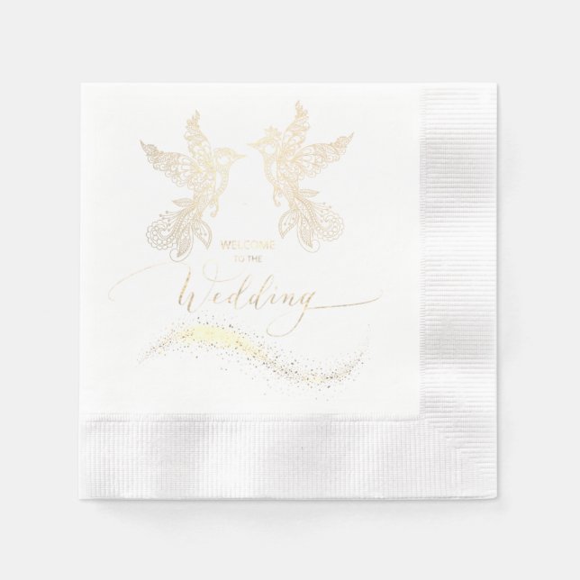 Serviette En Papier Servilleta de papel para boda (Devant)