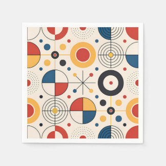 Serviette En Papier Servilleta diseño geométrico