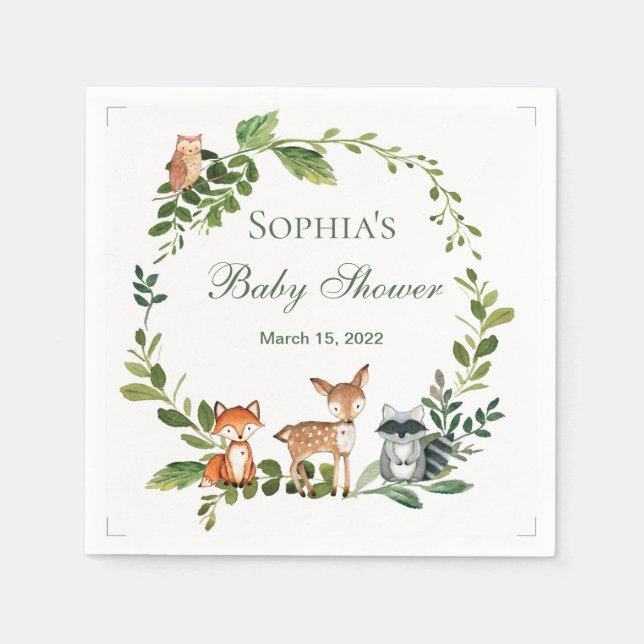 Serviette En Papier Servilletas De Papel ducha de bebé con pañales de  (Devant)