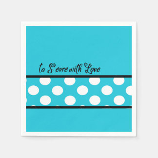 Serviette En Papier Servir avec Love Blue Party Papier Napkin