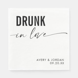 Serviette En Papier Servir Dans L'Amour Mariage serviettes, minimalist