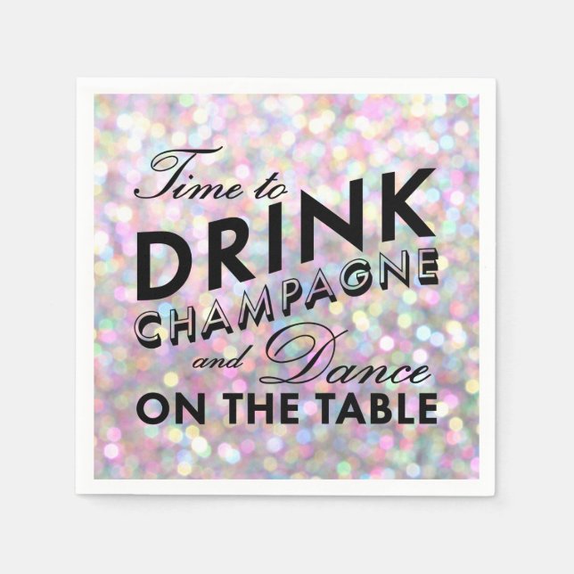 Serviette En Papier Servir et flirter Napkin (Devant)