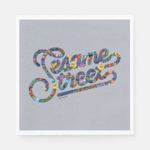 Serviette En Papier Sésame Sésame Logo Doodle