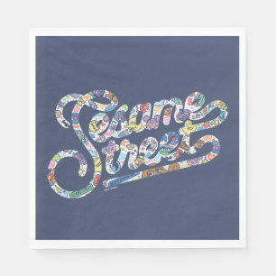 Serviette En Papier Sésame Sésame Logo Doodle