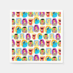 Serviette En Papier Sesame Street Caractère Amusant & Motif coloré