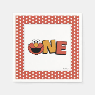 Serviette En Papier Sesame Street   Elmo - Nappe en papier pour premie