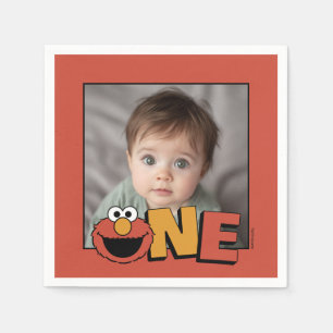 Serviette En Papier Sesame Street Elmo - Serviettes pour le premier