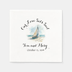 Serviette En Papier Set Sail Cadeau Napkin