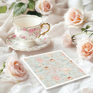 Serviette En Papier Shabby chic Tea Party Fête des mariées