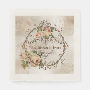 Serviette En Papier ShabbyVintageRoses4 - Papier