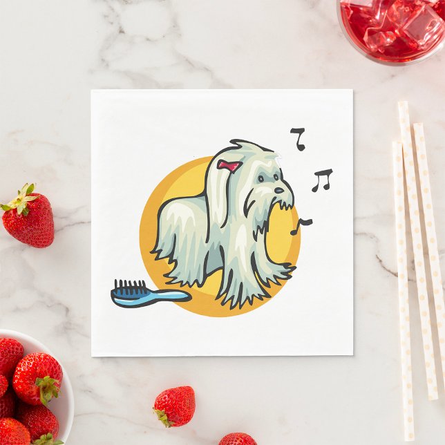 Serviette En Papier Shaggy Chien (Créateur téléchargé)