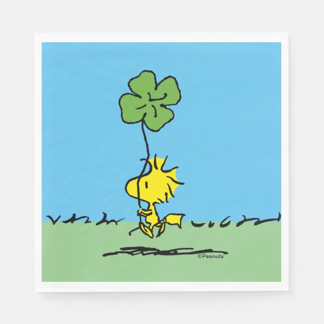Serviette En Papier Shamrock de transport de bois (Devant)