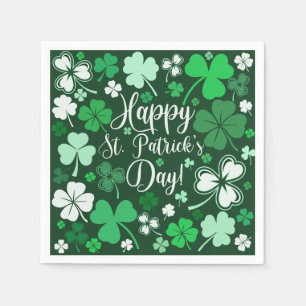 Serviette En Papier Shamrock St Patrick's