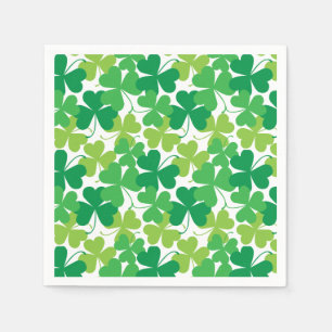 Serviette En Papier Shamrocks de la Saint-Patrick Imprimer des serviet