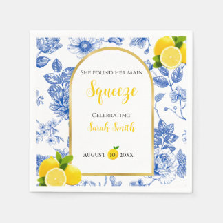 Serviette En Papier She Found Her Main Squeeze Bridal Shower