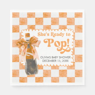 Serviette En Papier She's Ready to Pop Baby Shower