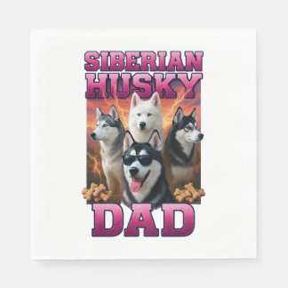 Serviette En Papier Sibérien Husky