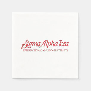 Serviette En Papier Sigma Alpha Iota Fraternité Internationale de Musi