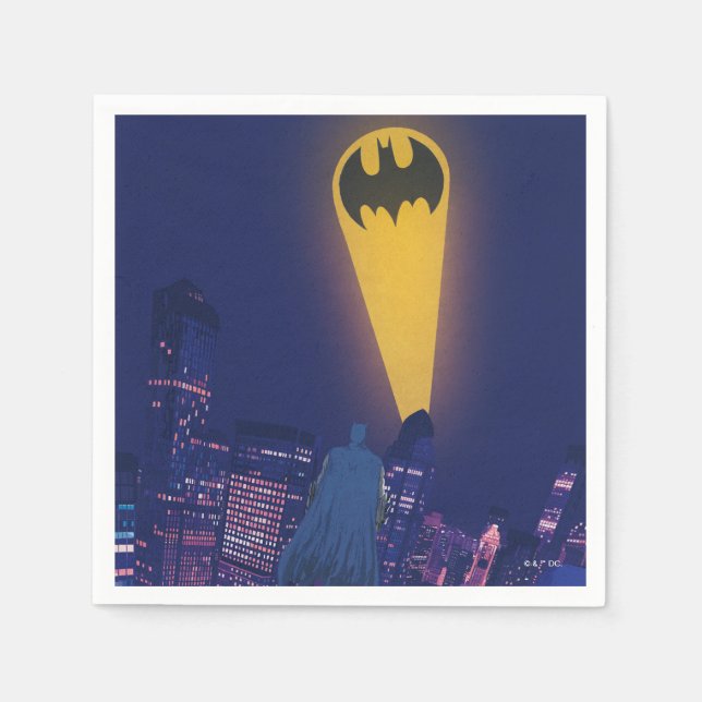 Serviette En Papier Signal de chaume sur Gotham (Devant)
