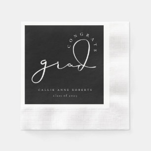 Serviette En Papier Signature Grad Script Napkins