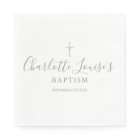 Signature moderne Argent Baptême Christening
