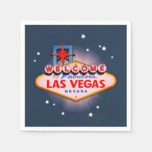 Serviette En Papier Signe de Las Vegas