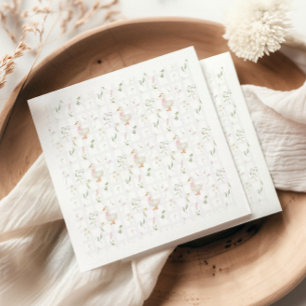 Serviette En Papier Silly Goose Vintage Fleur sauvage Baby shower fill