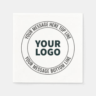 Serviette En Papier Simple à remplacer par votre logo ou votre image