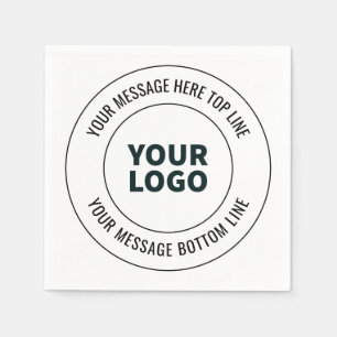 Serviette En Papier Simple à remplacer par votre logo ou votre image