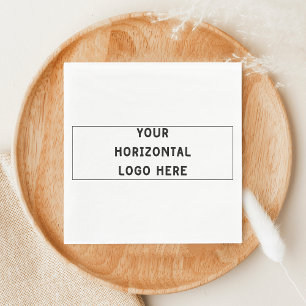 Serviette En Papier Simple Ajoutez Votre Logo Horizontal Ratio 3:1 Per