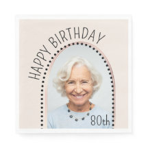 Simple Chic 80e anniversaire Rose Gold Arched Phot