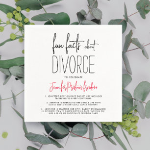 Serviette En Papier Simple Chic Divorce Noir Et Blanc Fun Fun Fun Fun 