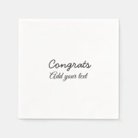 Simple congratulation graduation add your