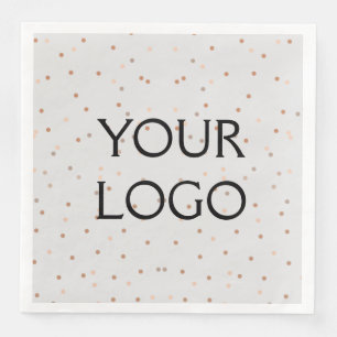 Serviette En Papier simple et minimal ajoutez votre logo/votre design 