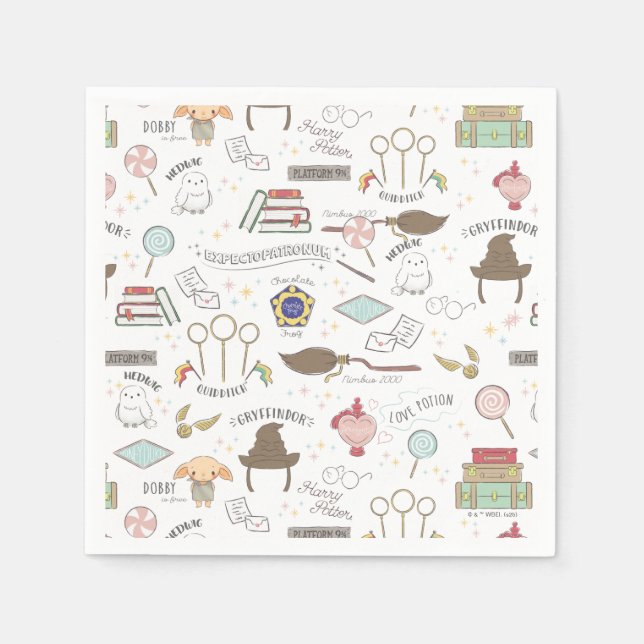 Serviette En Papier Simple Harry Potter Baby Shower devient Fête de Bé (Devant)