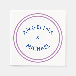 Serviette En Papier Simple minimaliste moderne unique