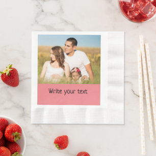 Serviette En Papier simple minimum ajouter votre texte photo noël n