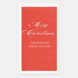 Serviette En Papier Simple Moderne Joyeux Noël