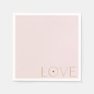 Serviette En Papier Simple Moderne Minimaliste AMOUR Papier ``````````