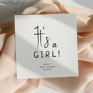 Serviette En Papier Simple moderne Neutre C'est un Baby shower pour fi