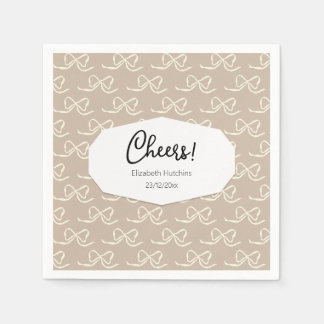 Serviette En Papier Simple motif de nœud moderne