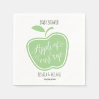 Simple Pomme verte et blanche de notre oeil