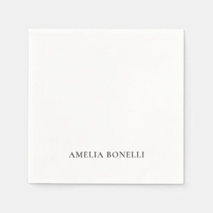 Serviette En Papier Simple professionnel minimaliste classique