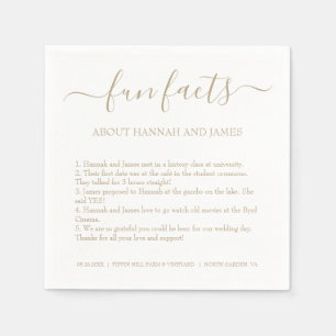 Serviette En Papier Simple Vintage Gold Script Fun Fun Fun Fun Fun Mar