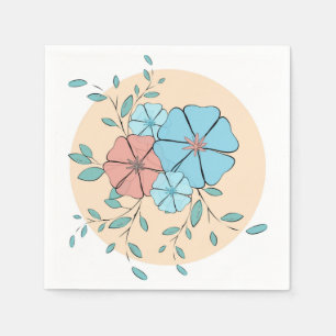 Serviette En Papier Simplement floral