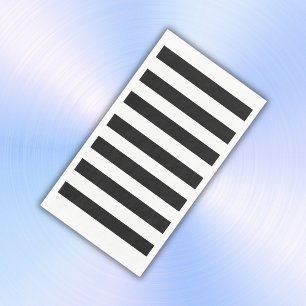 Serviette En Papier Simples rayures noir et blanc